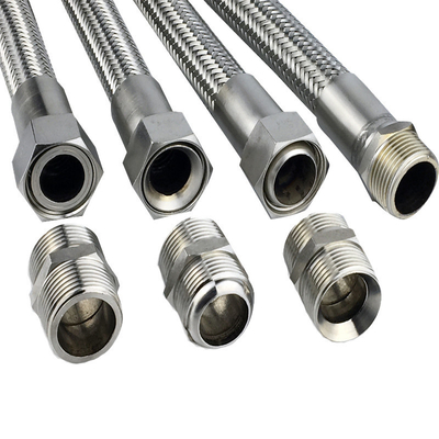 شلنگ ضربه گیر شلنگ انعطاف پذیر PTFE تفلون فلزی فولادی ضد زنگ