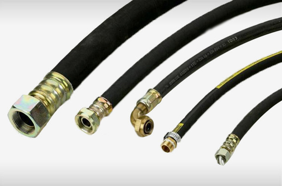 لوله های صنعتی هیدرولیک شیلنگ انعطاف پذیر بافته شده با فشار بالا 45MPA