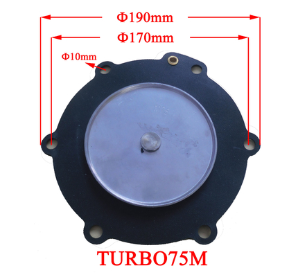 مهر و موم دیافراگم لاستیکی HN-TURBO-75M برای جمع آوری گرد و غبار کیسه NR NBR CR FR PTFE EPDM
